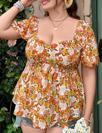 Bluza SHEIN CURVE, floral
