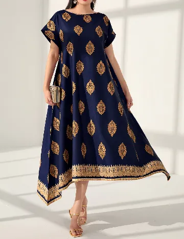 Rochie medie SHEIN, bleumarin