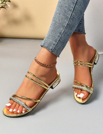 Sandale SHEIN, auriu