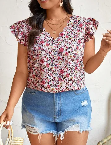 Bluza SHEIN CURVE, floral print