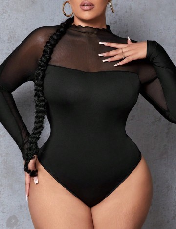 Body SHEIN CURVE, negru