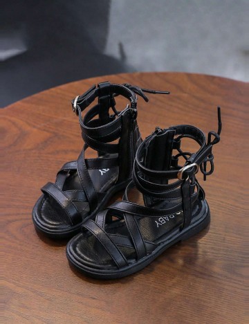 Sandale Shein Kids, negru