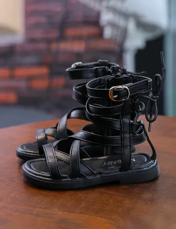 Sandale Shein Kids, negru