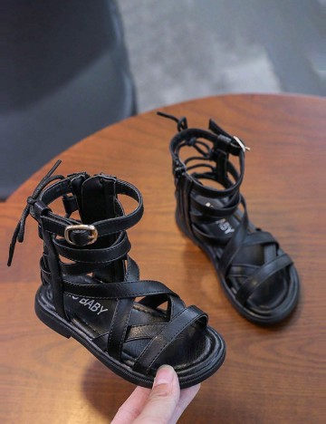 Sandale Shein Kids, negru