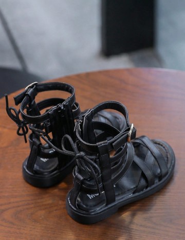 Sandale Shein Kids, negru