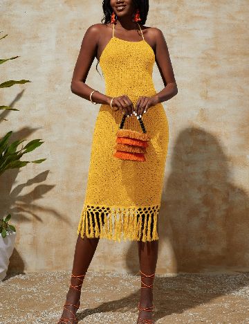 Rochie medie SHEIN, galben