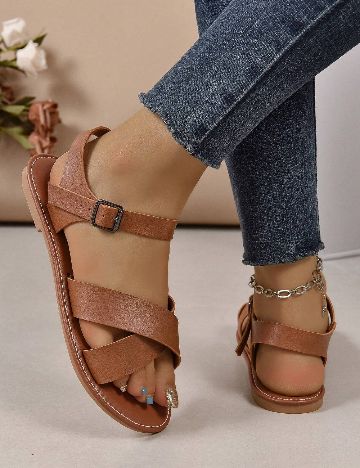 Sandale SHEIN, maro