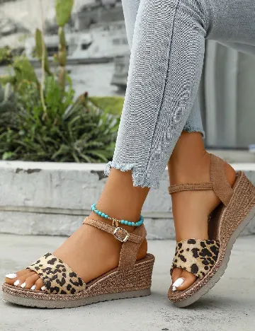 Sandale SHEIN, animal print