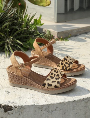 Sandale SHEIN, animal print