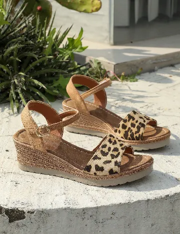 Sandale SHEIN, animal print