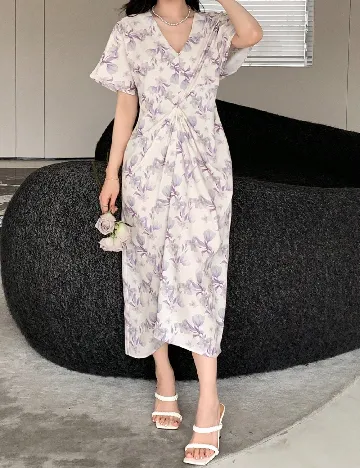 Rochie medie Dazy, floral