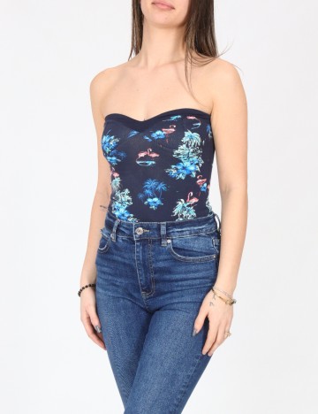 Body Bershka, albastru