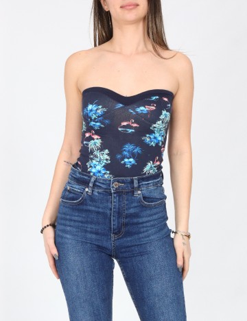 Body Bershka, albastru