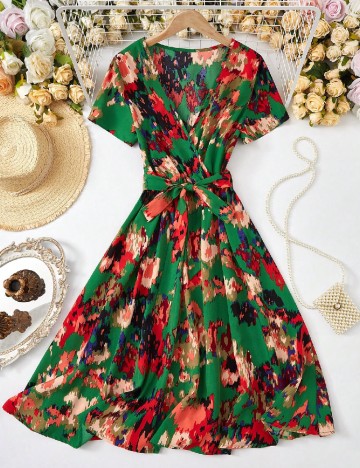 Rochie medie SHEIN, verde