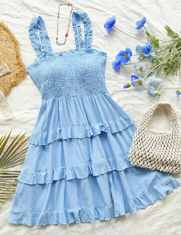 Rochie scurta SHEIN, albastru