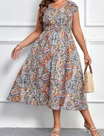 Rochie medie SHEIN CURVE, mix culori