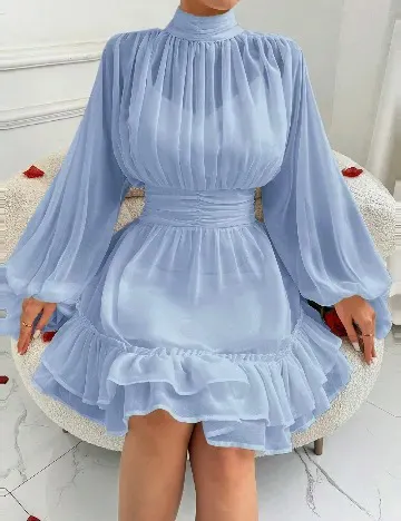 Rochie scurta SHEIN, albastru