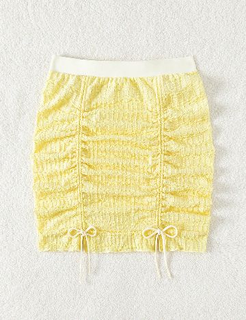 Fusta de plaja SHEIN, galben
