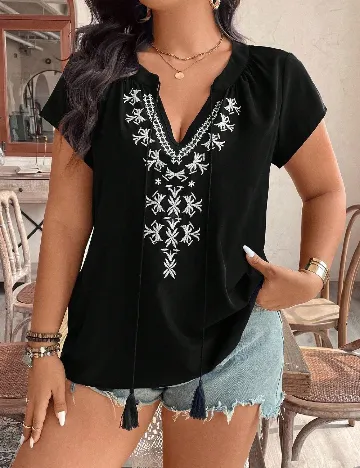 Bluza SHEIN CURVE, negru