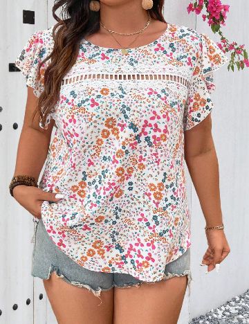 Bluza SHEIN CURVE, floral