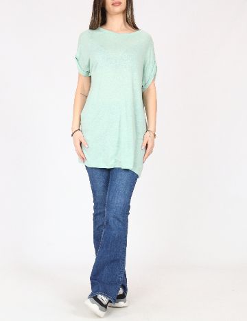 Tricou Oversize Zara, verde