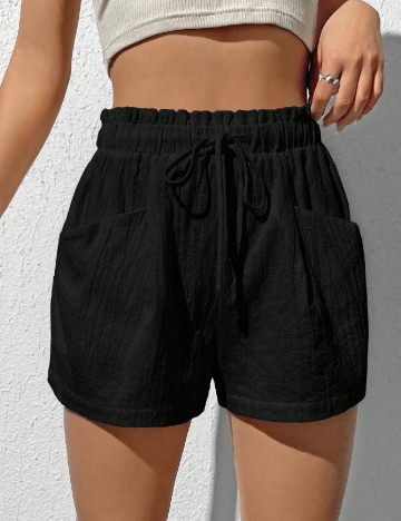 Pantaloni scurti SHEIN, negru