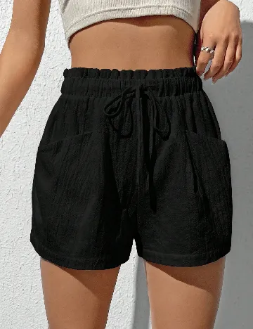 Pantaloni scurti SHEIN, negru