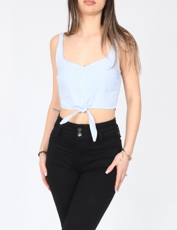 Top Bershka, albastru