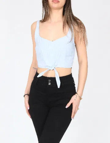 Top Bershka, albastru
