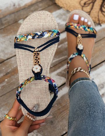 Sandale SHEIN, bleumarin