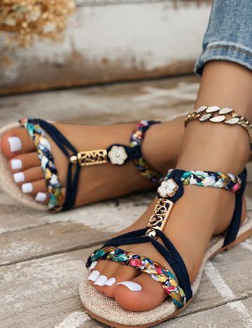 Sandale SHEIN, bleumarin