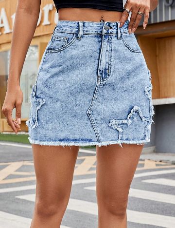 Fusta SHEIN, albastru