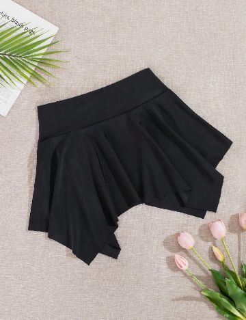 Fusta de plaja SHEIN, negru