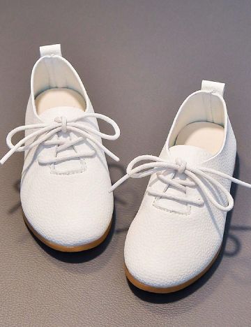 Pantofi Shein Kids, alb