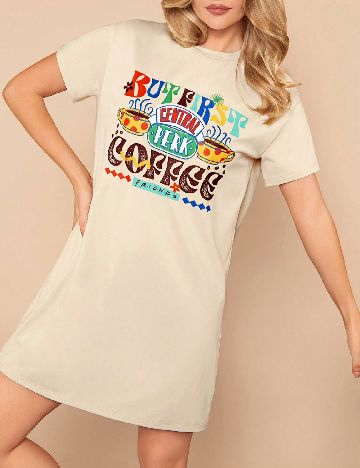 Rochie scurta SHEIN, bej