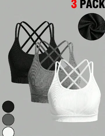 Set topuri 3 bucati SHEIN, mix culori