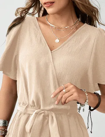 Salopeta SHEIN, crem