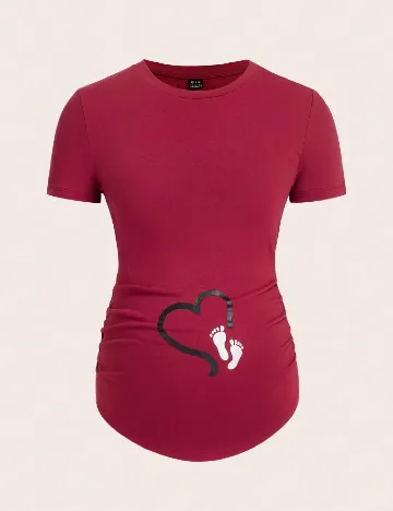 Tricou SHEIN Maternity, rosu