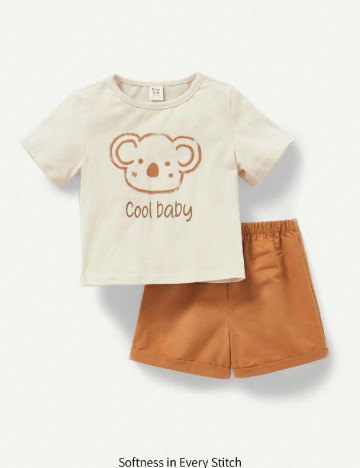 Compleu CozyCub, crem/maro