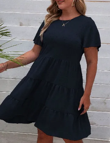 Rochie scurta SHEIN CURVE, bleumarin