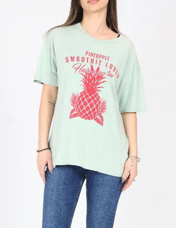 Tricou Pull&Bear, verde