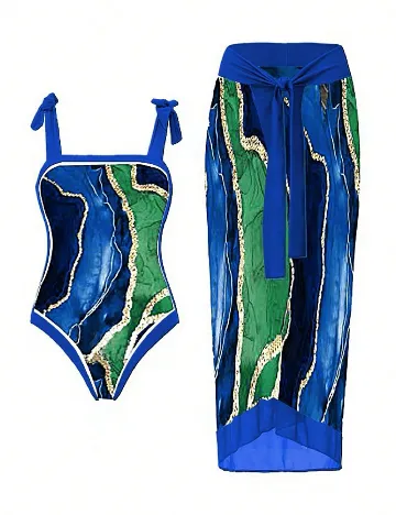 Costum de baie SHEIN, mix culori