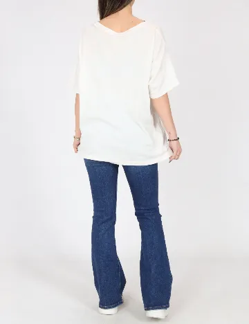 Tricou Oversize Pull&Bear, alb