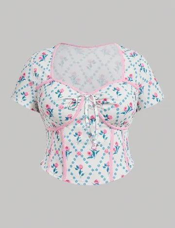 Top SHEIN CURVE, alb