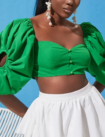 Top SHEIN, verde
