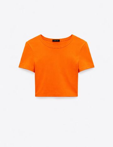 Top Zara, portocaliu
