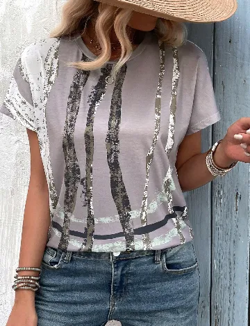 Tricou Emery Rose, gri