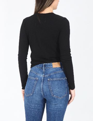 Top Bershka, negru