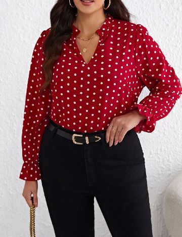 Bluza SHEIN CURVE, rosu