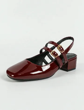 Pantofi SHEIN, visiniu